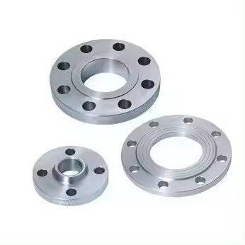 Taille personnalisée Flange en acier inoxydable argenté avec standard ISO et connexion à flanges