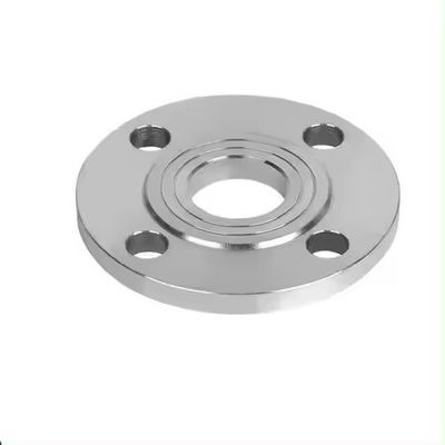 Taille personnalisée Flange en acier inoxydable argenté avec standard ISO et connexion à flanges