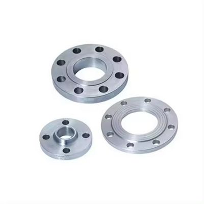 Taille personnalisée Flange en acier inoxydable argenté avec standard ISO et connexion à flanges