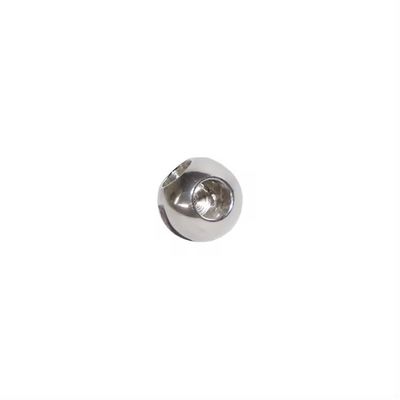 DN150-DN300 soupape à bille à trois voies en acier inoxydable argenté avec résistance à haute température et surface polie miroir