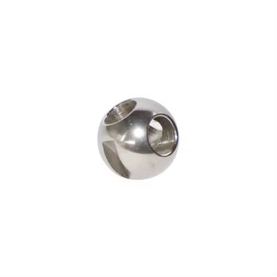 DN150-DN300 soupape à bille à trois voies en acier inoxydable argenté avec résistance à haute température et surface polie miroir