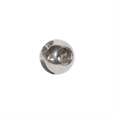 DN150-DN300 soupape à bille à trois voies en acier inoxydable argenté avec résistance à haute température et surface polie miroir