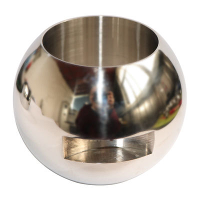 Valve à billes en acier inoxydable poli miroir avec billes en forme de V et résistance à la corrosion
