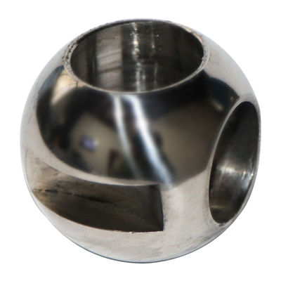 Valve à billes en acier inoxydable poli miroir avec billes en forme de V et résistance à la corrosion