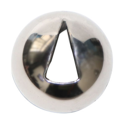 Valve à billes en acier inoxydable poli miroir avec billes en forme de V et résistance à la corrosion