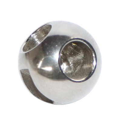 Valve à billes en acier inoxydable poli miroir avec billes en forme de V et résistance à la corrosion