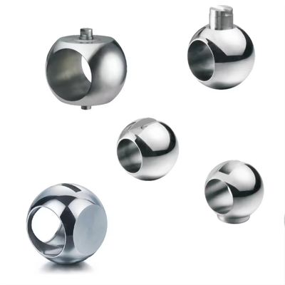 Résistance à la corrosion Boules en V en acier inoxydable 3 voies soupape à bille sur mesure