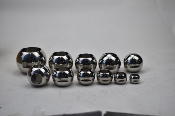 316L d'argent DN15 industrie acier inoxydable à haute polissage soupape boule avec surface polissée miroir et la plus récente technique