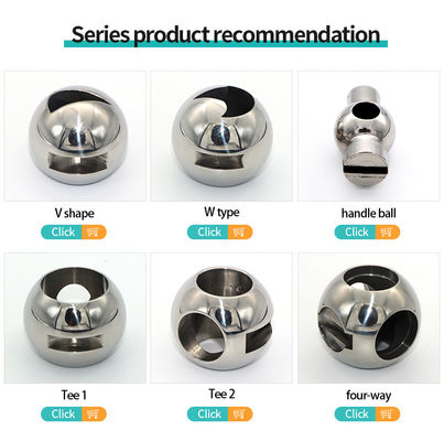 Ventilateur à bille en acier inoxydable à surface miroir poli pour les vannes garanties Pièces de rechange OEM Support Design transparent