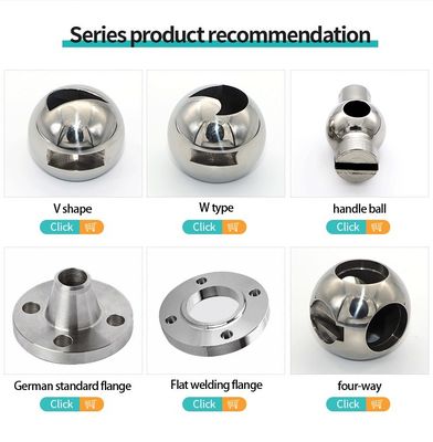 Ventilateur à bille en acier inoxydable à surface miroir poli pour les vannes garanties Pièces de rechange OEM Support Design transparent
