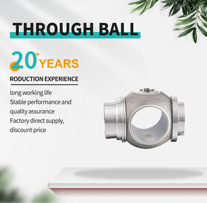 DN25 acier inoxydable 316L ballon flottant droit à travers la soupape avec support OEM personnalisé et surface polissée miroir