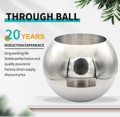 DN25 acier inoxydable 316L ballon flottant droit à travers la soupape avec support OEM personnalisé et surface polissée miroir