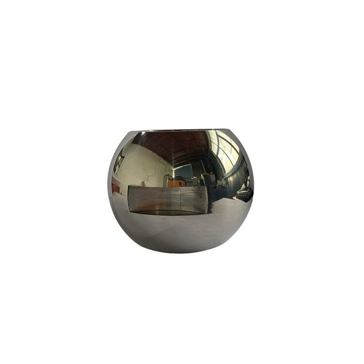Ballon de soupape en acier inoxydable à surface polie personnalisé à miroir transparent pour flotter directement à travers la soupape