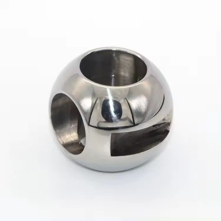 Industrie DN40-200 d'acier inoxydable 304 boule de soupape creuse avec résistance à la corrosion et surface polissée miroir