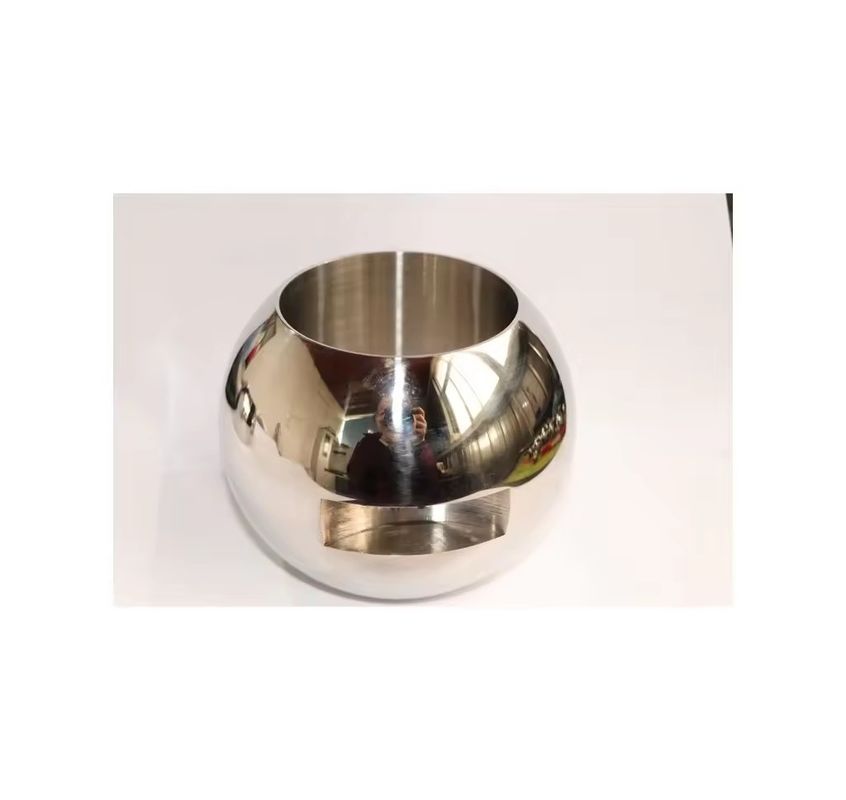 Sliver 201/304/316L mini-valve à bille en acier inoxydable à conception transparente et surface polie miroir