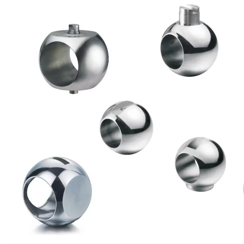 Résistance à la corrosion Boules en V en acier inoxydable 3 voies soupape à bille sur mesure