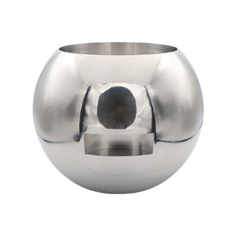 Valve à bille en acier inoxydable DN65-DN100 miroir poli avec résistance à la corrosion garantie et débit droit